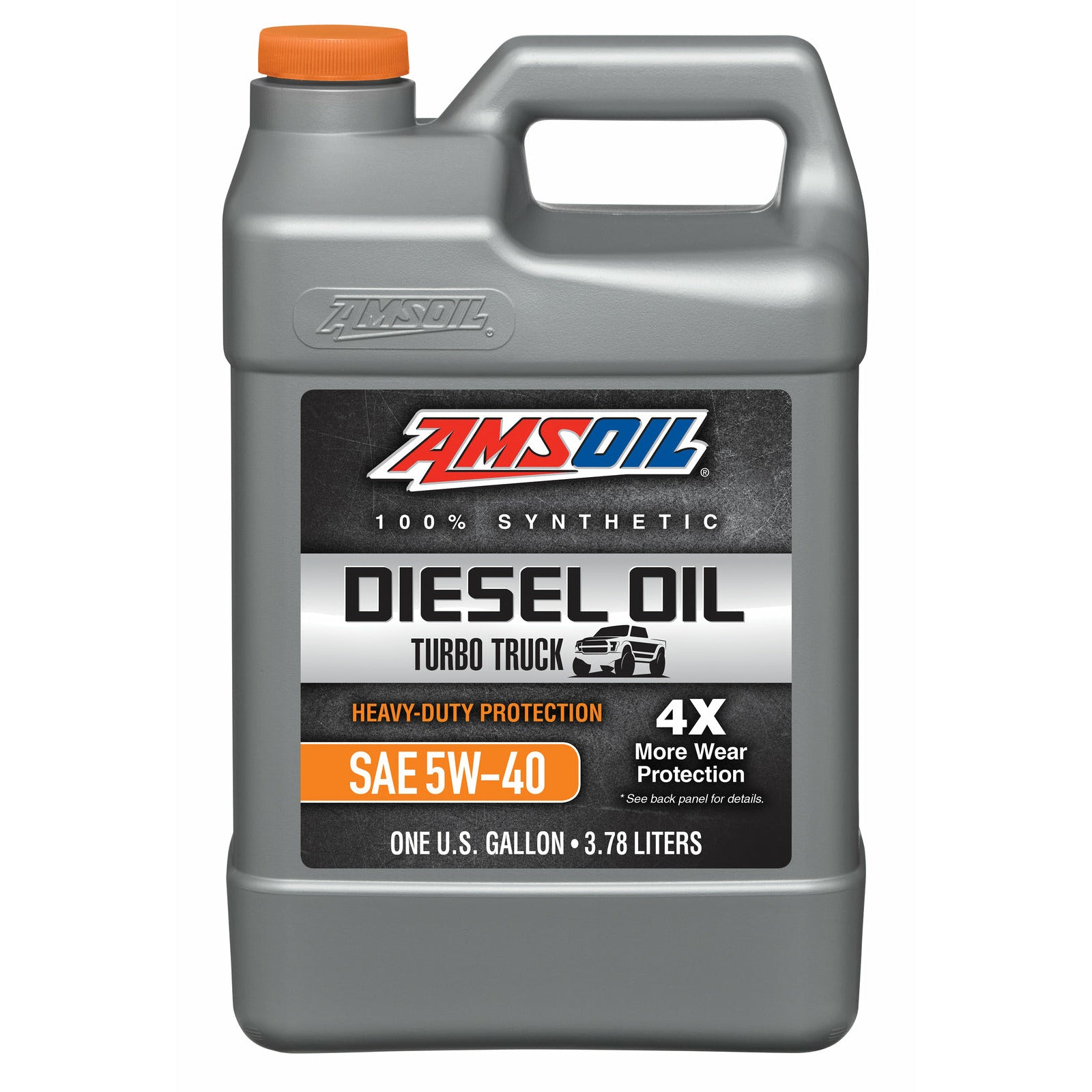 5W-40 Heavy-Duty 100% Synthetic DIESEL Oil in A Quart Bottle by Amsoil | ADOQT-EA