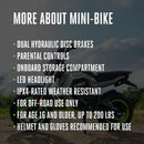 EGO Power+ MB1005-2 Mini Bike with 2 x 7.5Ah Batteries and 560W Dual-Port Charger