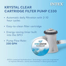 Intex 28121EH Easy Set 10 Foot by 30 Inch Round Inflatable Outdoor Backyard Above Ground Swimming Pool Set with 530 GPH Filter Pump, Blue