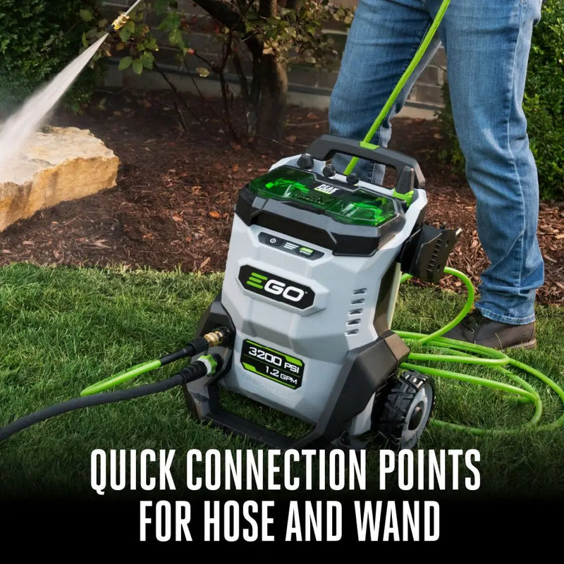 EGO Power+ HPW3204 3200 psi Battery 2 gpm Pressure Washer W/ (2) 6AH BATTERIES