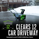 EGO Power+ Peak Power SNT2112 21 in. Single stage 56 V Battery Snow Blower Kit (Battery & Charger) W/ STEEL AUGER & TWO 5.0 AH BATTERIESShop