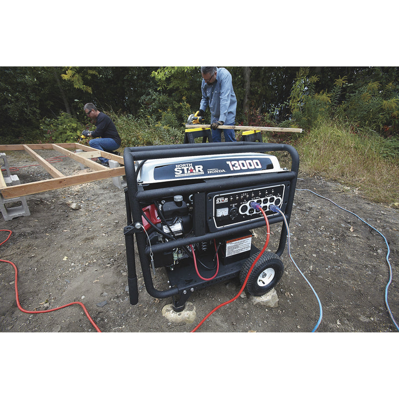 NorthStar Portable Generator with Honda GX630 OHV Engine — 13,000 Surge Watts, 10,500 Rated Watts, Electric Start