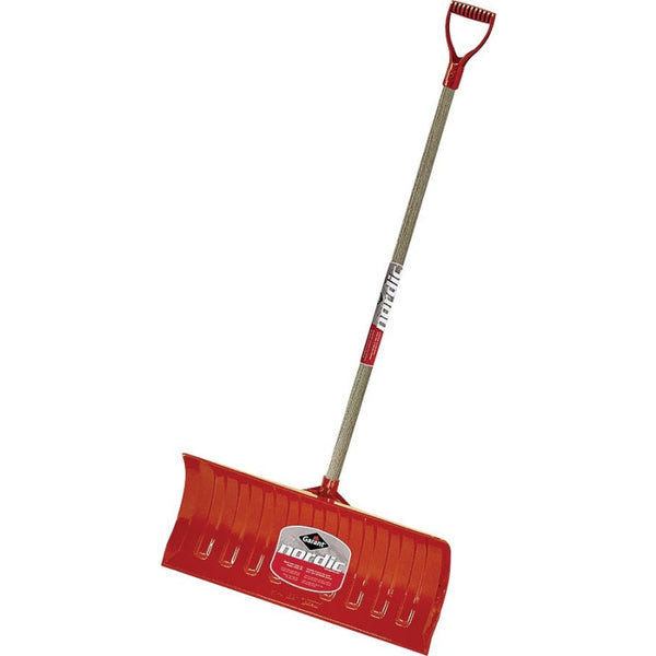Poly Snow Pusher - Snow Shovel - 26 in W Blade