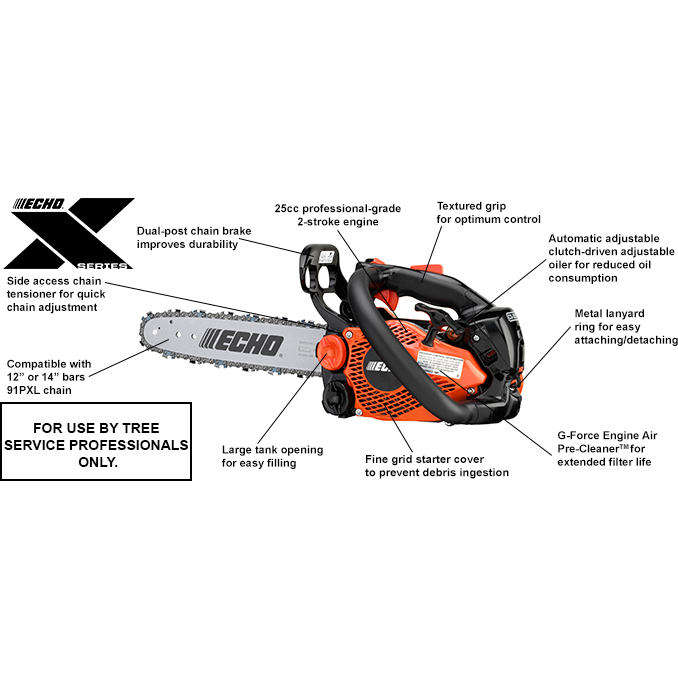 Echo CS-2511T Professional Top Handle Chain Saw