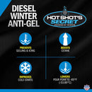 Hot Shot's : Diesel Winter Anti-Gel - 16 OZ Round Bottle - Fuel Additive