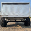 Trophy Trailer - Aluminum Yard Trailer - Diamond Plate Sides - 33" x 60" - Lift Out Rear Gate