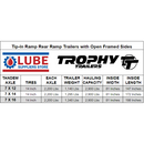 Trophy Trailer - TANDEM AXLE - OPEN SIDE - Aluminum Utility Trailer - Sizes: 12ft - 16ft