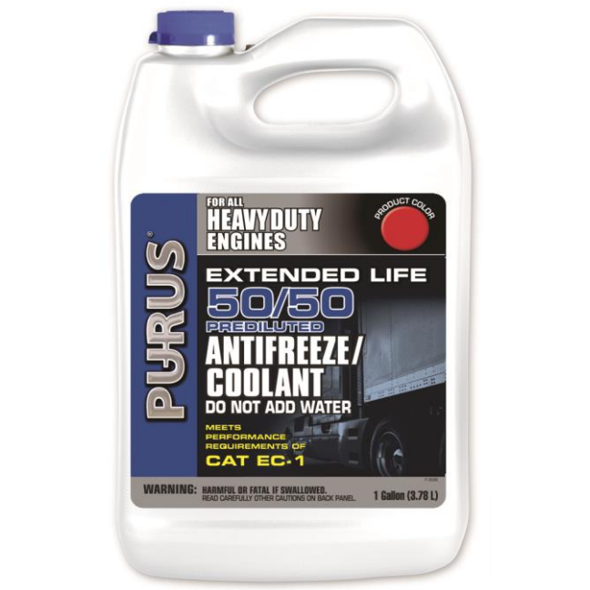 Purus® Antifreeze/Coolant Heavy Duty Extended Life Formula (ELC) - 50/50 - RED - Ready To Use